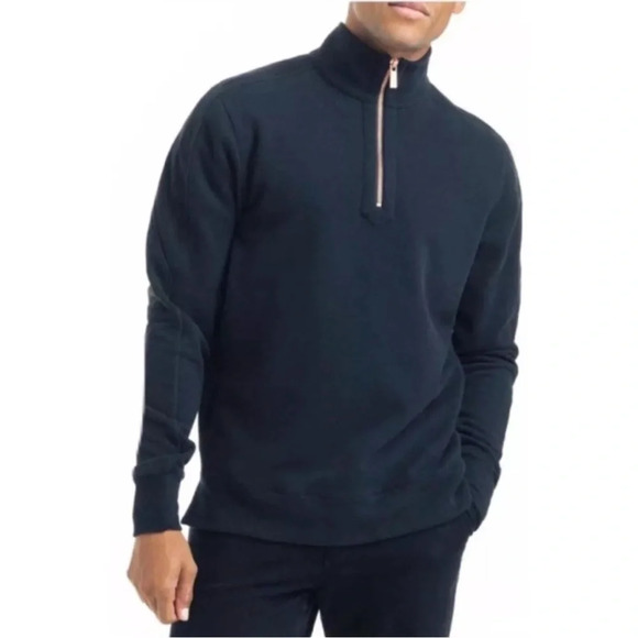 Good Man Brand Other - GOODMAN BRAND Men’s 1/4 Zip Mock Neck Navy Blue Pull Over Long Seeve size XXL
